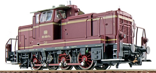 ESU X 31417 H0 - Diesellok, H0, V60, 261 660, altrot, DB