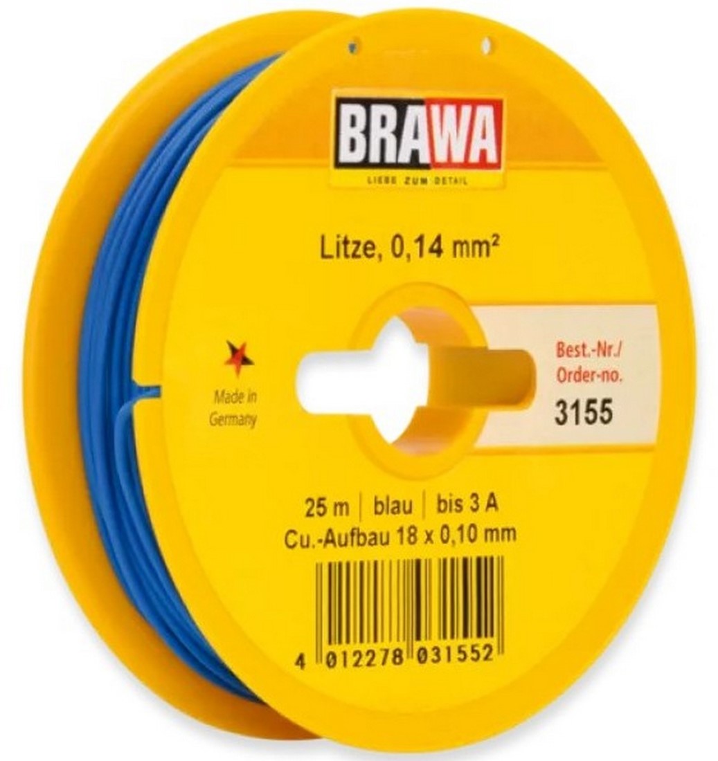 Cavo A Spirale In Rame 3x0,14 Mm² – 25 Metri – Per Modellismo Ferroviario H0, N, Z – BELI-BECO Made In Germany