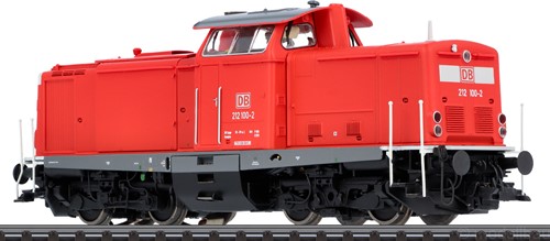 ESU 31575 H0 - Diesel Locomotief H0, 212 100, DB, Era V, prototype around 2000, traffic rood, Sound + Rook, DC/AC