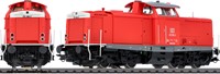 ESU 31575 H0 - Diesel Locomotief H0, 212 100, DB, Era V, prototype around 2000, traffic rood, Sound + Rook, DC/AC-2