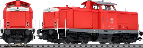 ESU 31575 H0 - Diesel Locomotief H0, 212 100, DB, Era V, prototype around 2000, traffic rood, Sound + Rook, DC/AC-2