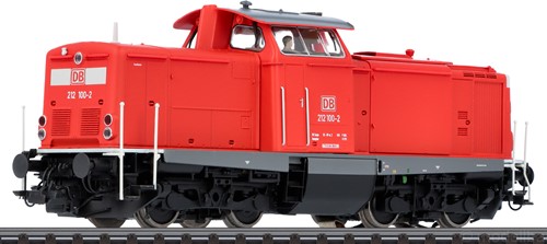 ESU 31575 H0 - Diesel Locomotief H0, 212 100, DB, Era V, prototype around 2000, traffic rood, Sound + Rook, DC/AC-3