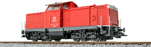 ESU X 31575 H0 - Diesel loco H0, 212 100, DB, Era V, prototype around 2000, traffic red, Sound+Smoke, DC/AC