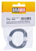 Brawa 32407 H0 - Decoderlitze 0,05 mm², 10 m Ring, grau
