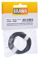 Brawa 32408 H0 - Decoderlitze 0,05 mm², 10 m Ring, schwarz