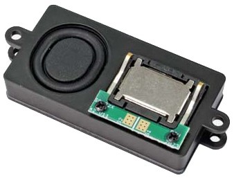 ESU 50345  - Lautsprecher 22mm x 42mm x 8.0mm, rechteckig, 4 Ohm, Bassreflex
