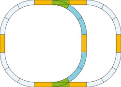 Piko 35302 G - Gleis-Set Überholgleis