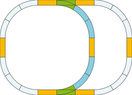 Piko 35302 G - Gleis-Set Überholgleis