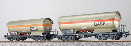 ESU X 36535 H0 - Gas-Kesselwagen Set H0, ZAG 620, BASF, DB