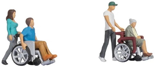 Noch 36552 N - Rolstoel begeleiding (4 figuren)