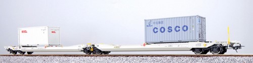 ESU X 36552 H0 - Taschenwagen, H0, Sdggmrs, NL-RN, Container TKRU + OOLU