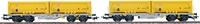 ESU 36603 H0 - Containerdraagwagen H0 Sgmmns D-AAEC Ep. VI DC