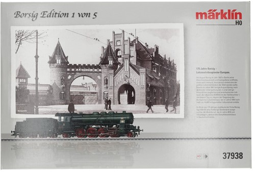 Märklin 37938 H0 - Stoomlocomotief P10 met getrokken tender 2´2´T31,5 "Borsig-editie 1" mfx+ Sound DRG