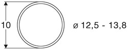 Roco 40066 H0 - slipbandjes 12,5 bis 13,8mm (10stuks)