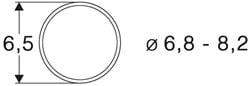 Roco 40067 H0 - Slipbanden 10Stk.6,8 bis 8,2mm (10stuks)