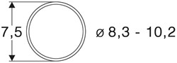 Roco 40068 H0 - Slipbanden 10Stk.8,3 bis 10,2mm (10stuks)