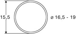 Roco 40072 H0 - Slipbanden 10Stk.16,5 bis 19mm (10stuks) 85622