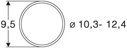 Roco 40074 H0 - Slipbanden 10Stk. 10,3 bis 12,4 (10stuks)