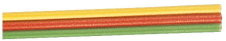 Brawa 32393 H0 - FB-Litze 0,14 mm², 25 m Spule, ge/rt/gn