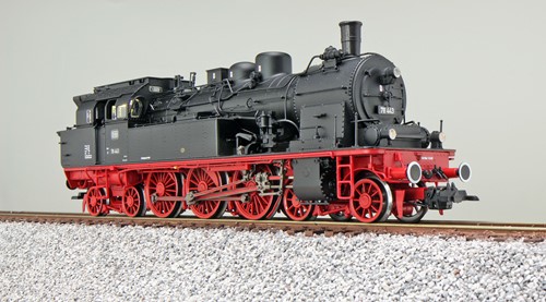 ESU X 31180 H0 - Dampflok, H0, T18, 78 443 DB, Schwarz, Ep III, Vorbildzustand um 1964, LokSound, Doppelraucherzeuger, Rangierkupplung, DC/AC