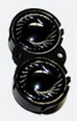ESU 50447  - Zwei Lautsprecher 16mm, oval, 100 Ohm, mit gemeinsamer Schallkapsel