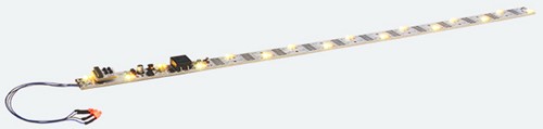 ESU 50703  - Innenbeleuchtungs-Set mit Schlusslicht, 380mm, teilbar, PowerPack, 32 LED, Weiss/gelb umschaltbar, 21MTC, Spurweite: 0, G, I (42)