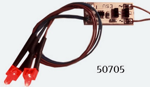 ESU 50705  - Innenbeleuchtung, Schlusslicht, 2 LED rot Spurweite: Alle