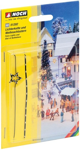 Noch 51202 H0 - Lichtketting + Kerstster