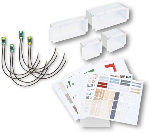 Noch 51250 H0 - micro-kamers LED gebouwverlichtingsset