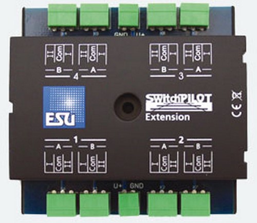 ESU 51801  - SwitchPilot Extension, 4xRelaisausgang, Erweiterung für SwitchPilot / SignalPilot