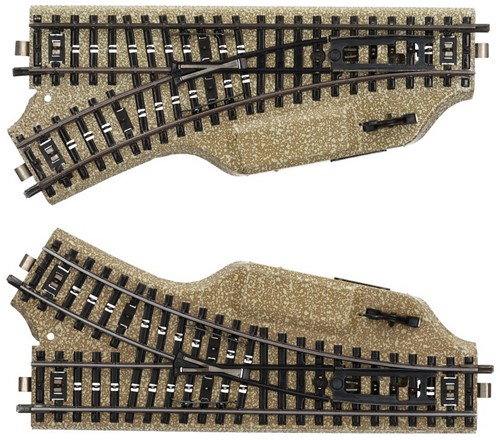 Märklin 5221/5202 H0 - M-Rails Elektrische Wisselpaar L/R 180 mm 30gr Grote Hendel