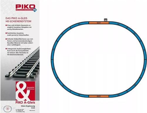 Piko 55300 H0 - Rails Set: A