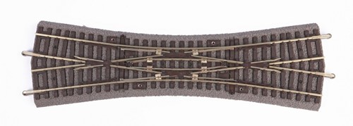 Piko 55424 H0 - Rails met Bedding Dubbelkruisingswisselissel DKW