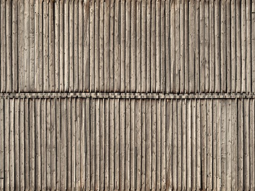 Noch 56664 H0 - Houten muur / wand, 3D karton
