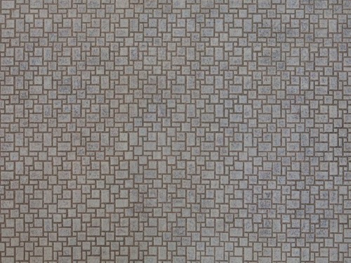 Noch 56722 H0 - Stenen muur / straat, klinkers / modern, 3D karton