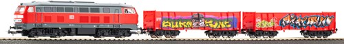 Piko 57032 H0 - Startset Goederentrein DB AG met BR 218, A-Rails met Bedding
