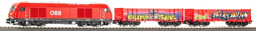 Piko 57033 H0 - Startset Goederentrein ÖBB met Rh2016, A-Rails met Bedding-3