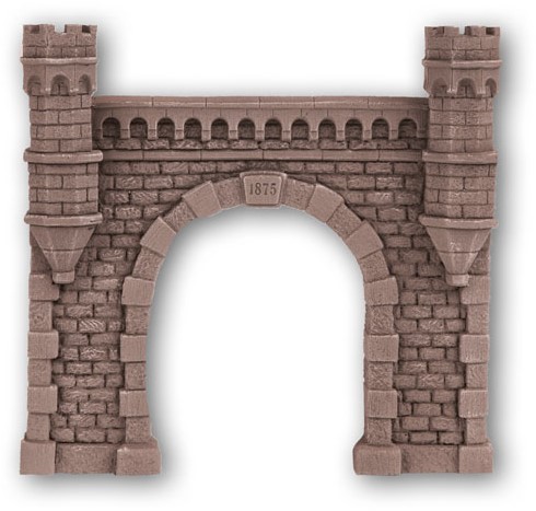 Noch 58270 H0 - Tunnel-Portaal Enkel-spoor 16x152cm