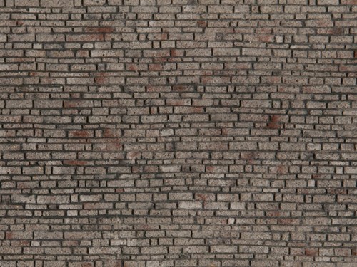 Noch 60370 H0 - Stenen muur / straat, lagemaat, 3D folie