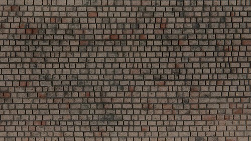 Noch 60372 H0 - Stenen muur / straat, hardsteen, 3D folie