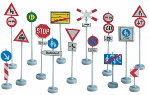 NOCH Verkehrszeichen #60521 für H0 Modellbahnanlage in Berlin - Treptow