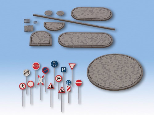 Noch 60525 H0 - Straten deco set
