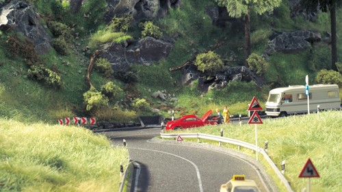 Noch 60709 H0 - Provinciale weg, grijs