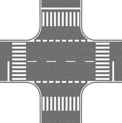 Noch 60714 H0 - Kruizing, weg / straat