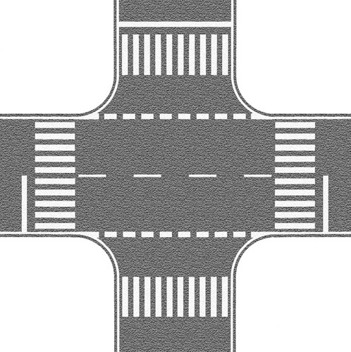 Noch 60714 H0 - Kruizing, weg / straat