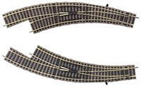 Fleischmann 6142 H0 - Wissel paar gebogen handbediening 18° link/rechts
