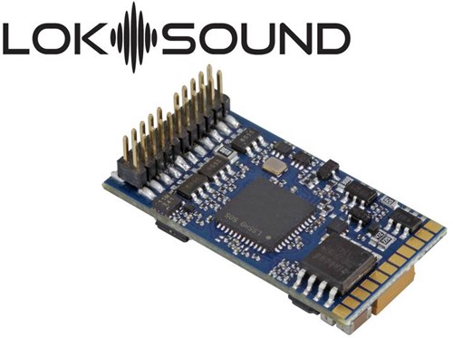 ESU 58412 H0 0 - Loksound 5, DCC/MM/SX "Leerdecoder" inclusief speaker, Plux22 (4)