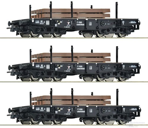 Roco 6600016 H0 - 3er Set Schwerlastwag. NS
