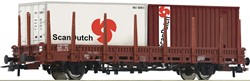 Roco 6600289 H0 - Open Bakwagen Kbs NS + container 'Scan Dutch'