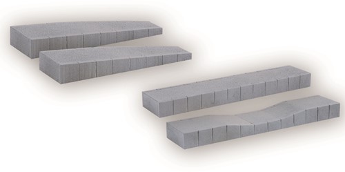 Noch 66020 H0 - Perron tijdperk III – IV, Set (4-delig)